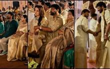 Trisha Krishnan misses Vijay as he skips; Chiranjeevi, Anil Kapoor, Jackie Shroff wear vesti, mundu as they attend Khushbu Sundar's daughter's wedding in Goa