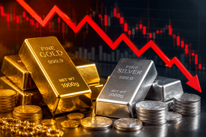Gold falls 4.63% this week despite late rebound as US dollar strengthens