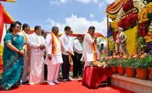 Karnataka govt celebrates Kempegowda Jayanti; CM Shivakumar launches 15-lakh sapling plantation drive