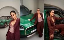 Kareena Kapoor turns MINI India's brand ambassador; exudes boss lady vibes in plunging neckline maroon pantsuit [Pics]