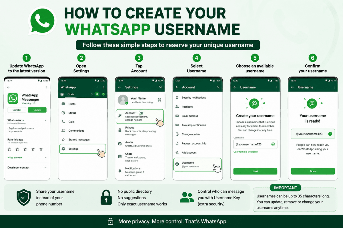How to Create a WhatsApp Username: Step-by-Step Guide to Reserve Your Unique Username