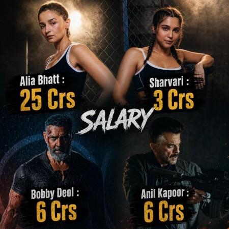 Alpha cast fees leaked: Alia Bhatt becomes highest-paid at ₹25 crore; here's how much Sharvari, Anil Kapoor & Bobby Deol earned