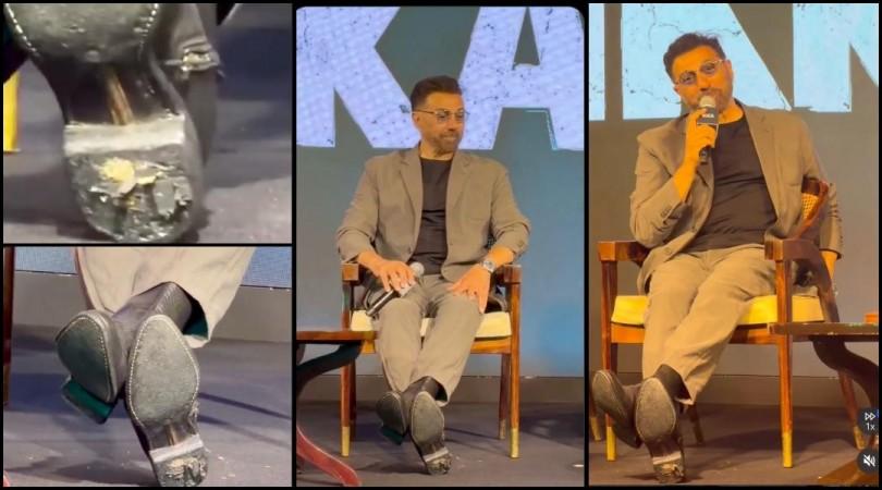 Sunny Deol gets trolled as he wears torn shoes at 'Ikka' event; fans say 'he's wearing his father late Dharmendra's shoes' Sunny Deol gets trolled as he wears torn shoes at 'Ikka' event; fans say 'he's wearing his father late Dharmendra's shoes'