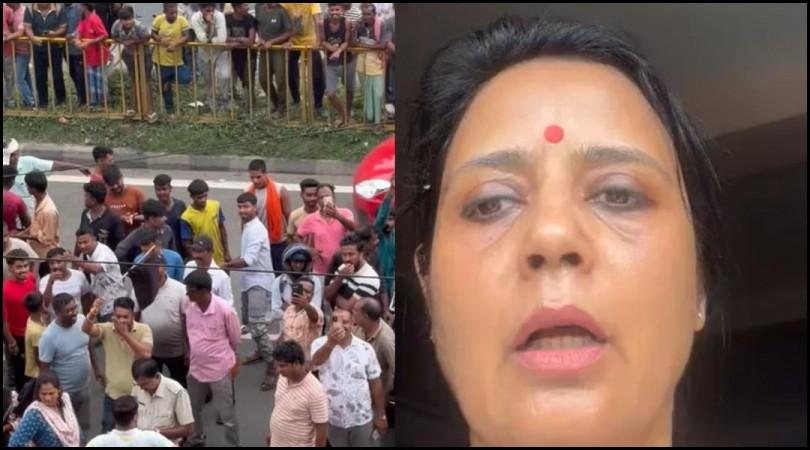 Eggs, stones and shoes hurled at Mahua Moitra's Krishnanagar office; TMC MP alleges BJP goons behind attack Eggs, stones and shoes hurled at Mahua Moitra's Krishnanagar office; TMC MP alleges BJP goons behind attack