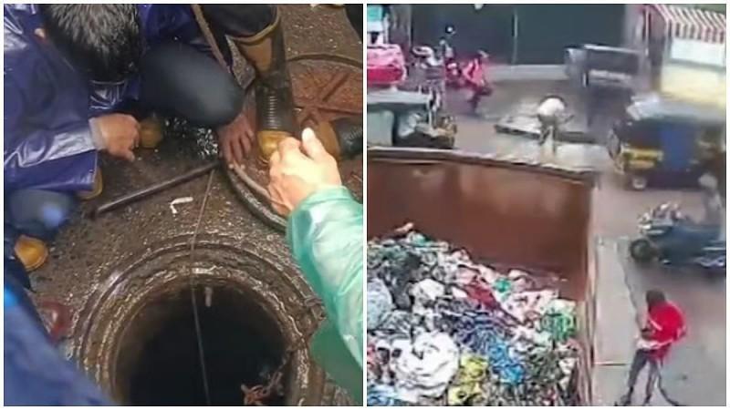 Mumbai monsoon: Man Falls into Open Manhole In Sakinaka Amid Heavy Rains, Dies;two college girls electrocuted in Nerul