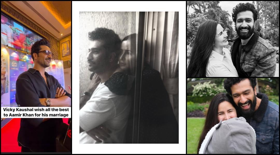 Rains and you: Vicky Kaushal holds Katrina Kaif's hand, couple get cosy as they enjoy Mumbai monsoon; fans ask, 'Where's Vihaan?'