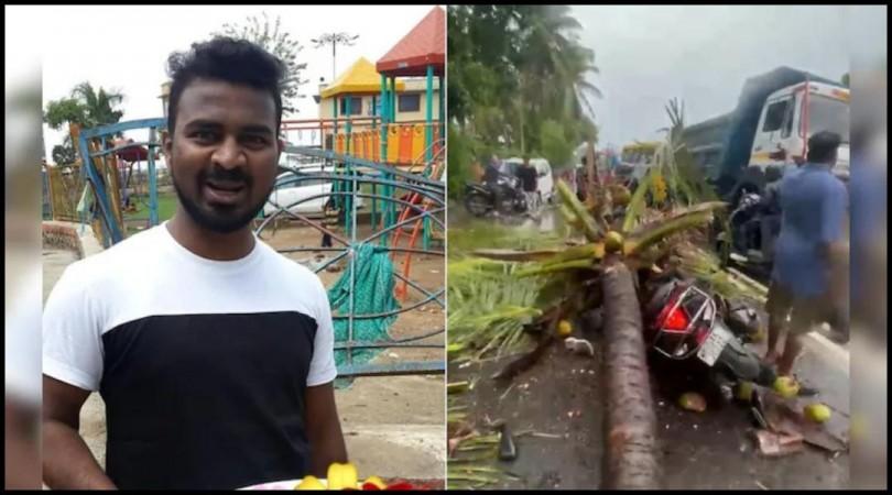 Mumbai rains: Red alert for Mumbai till July 7; ex-deputy mayor's son dies after coconut tree falls on moving bike Mumbai rains: Red alert for Mumbai till July 7; ex-deputy mayor's son dies after coconut tree falls on moving bike