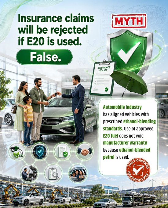 'No Engine Damage, Marginal Mileage Changes': Govt Issues 10-Point Clarification On E20 Ethanol Blending