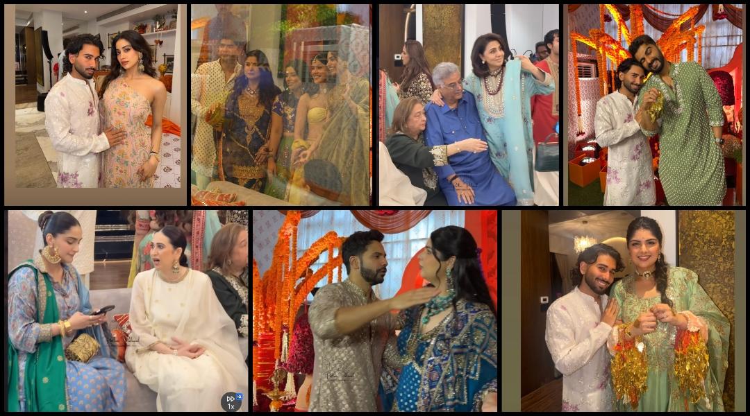 Anshula Kapoor's mehendi: Varun Dhawan hugs bride-to-be; Karisma, Neetu Kapoor attend as Arjun, Sonam, Janhvi, Khushi surprise her