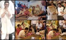 Aamir Khan kisses, hugs his third lawfully wedded wife Gauri Spratt; Aamir's kids Ira and Junaid clap as couple dance