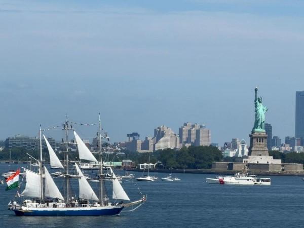 Lokayan 2026: INS Sudarshini reaches New York port, Tricolour flies high over Hudson river Lokayan 2026: INS Sudarshini reaches New York port, Tricolour flies high over Hudson river