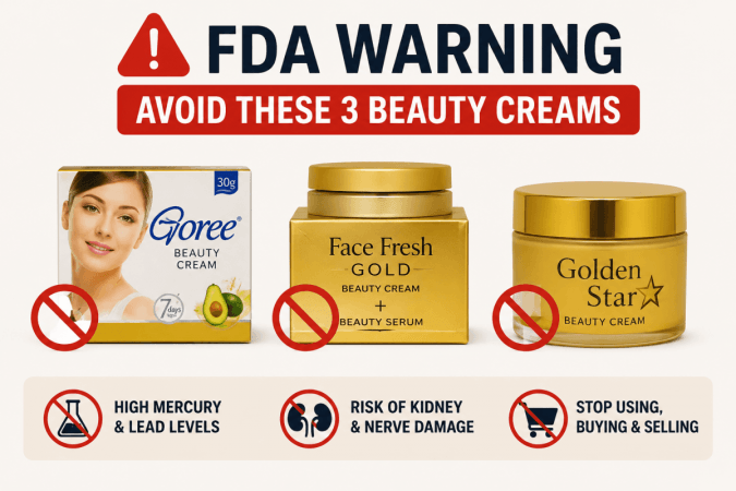 High mercury, lead levels found in 3 beauty creams; Maharashtra FDA issues public warning High mercury, lead levels found in 3 beauty creams; Maharashtra FDA issues public warning