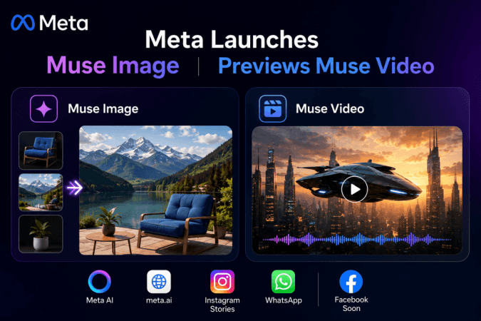 Meta launches Muse Image, previews Muse Video: Here's how its new AI media models work Meta launches Muse Image, previews Muse Video: Here's how its new AI media models work