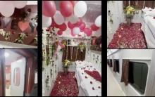 HONEYMOON SUITE: Indian Railways suspends ticket checker after newlywed couple's decorated First AC coupe goes viral