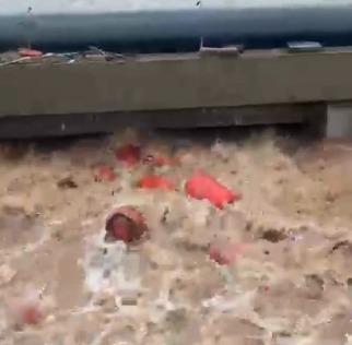 Maha monsoon fury: Around 3,000 LPG cylinders swept into river in Raigad after HPCL plant wall collapses