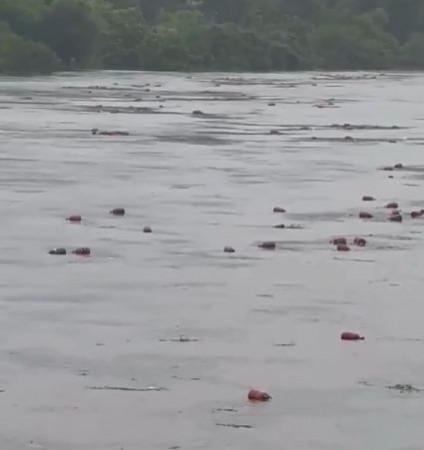 Maha monsoon fury: Around 3,000 LPG cylinders swept into river in Raigad after HPCL plant wall collapses