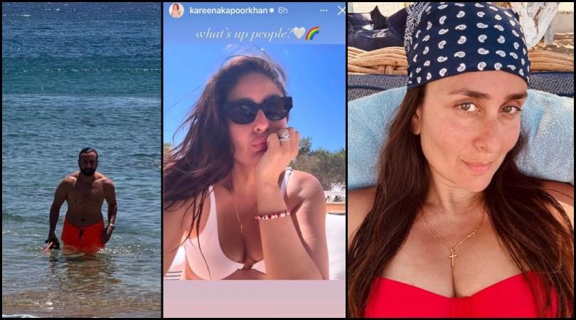 Kareena Kapoor flaunts wrinkles in sun-kissed, no-makeup selfies; calls shirtless Saif Ali Khan her 'hot husband'