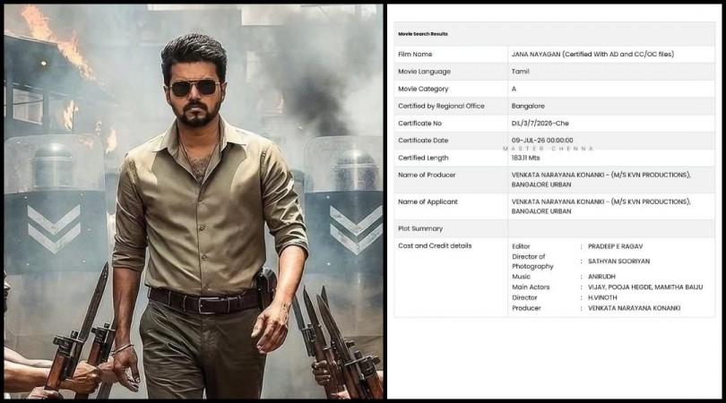 Jana Nayagan: Tamil Nadu CM Vijay's Final Film Gets 'A' Certificate From CBFC