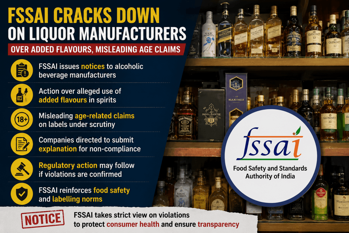 FSSAI Flags Misleading Age Labels, Added Flavours in Alcoholic Beverages