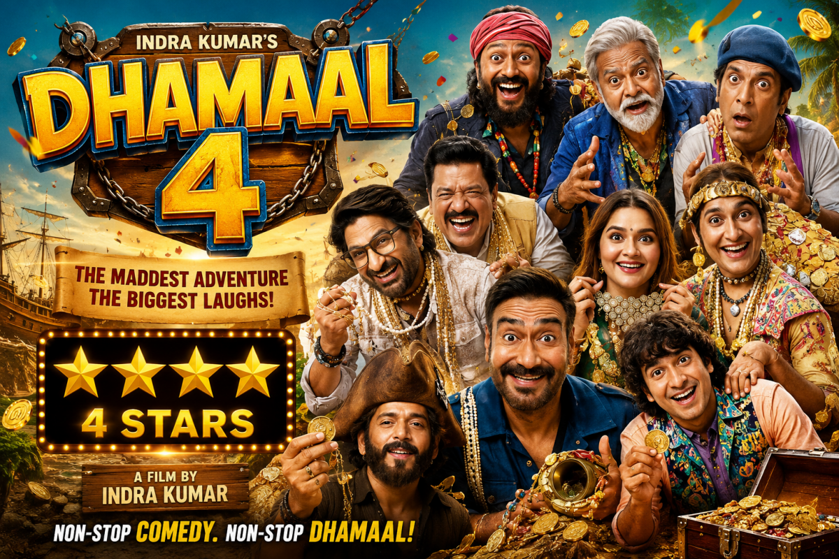 Dhamaal 4 Movie Review: Ajay Devgn Leads a Chaotic, Hilarious Treasure Hunt | 4 Stars