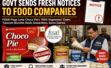 Govt sends fresh notices to food companies:Finds Lotte Choco pies 100% vegetarian claim to be misleading; Tukaram Mundhe raids Gowardhan dairy , Sonia dairy