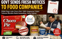 Govt sends fresh notices to food companies:Finds Lotte Choco pies 100% vegetarian claim to be misleading; Tukaram Mundhe raids Gowardhan dairy , Sonia dairy