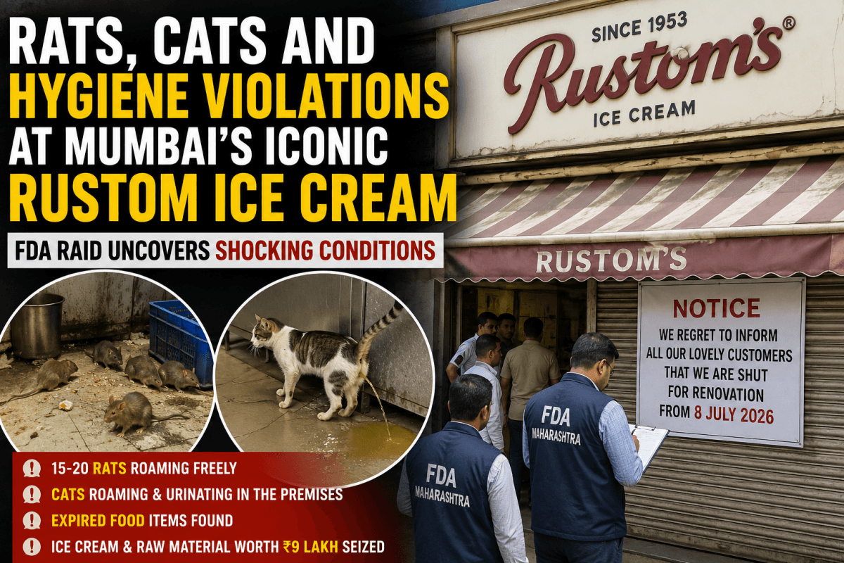 'Rats Were Running Between Our Legs': FDA Details Shocking Conditions at Rustom Ice Cream