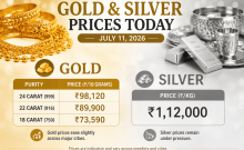 Gold Rate Today, July 11: Gold, Silver Prices Ease; Check Latest 18K, 22K & 24K Rates in Major Cities