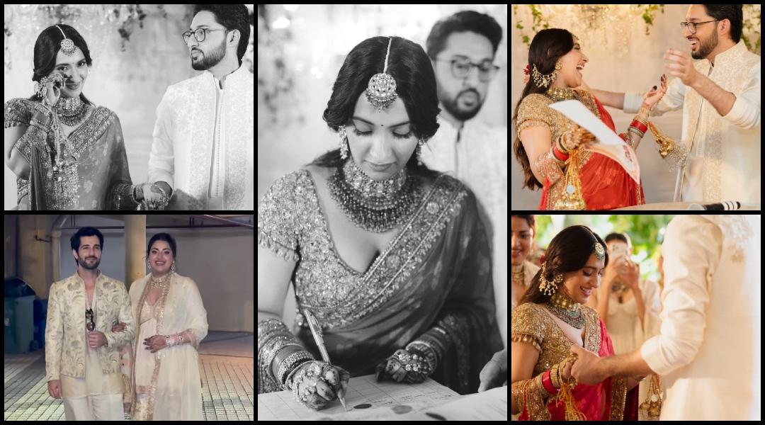 Akansha Ranjan Kapoor cries in dreamy wedding pics; pregnant Anushka Ranjan poses with husband Aditya Seal