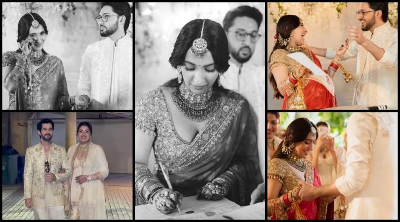 Akansha Ranjan Kapoor cries in dreamy wedding pics; pregnant Anushka Ranjan poses with husband Aditya Seal Akansha Ranjan Kapoor cries in dreamy wedding pics; pregnant Anushka Ranjan poses with husband Aditya Seal