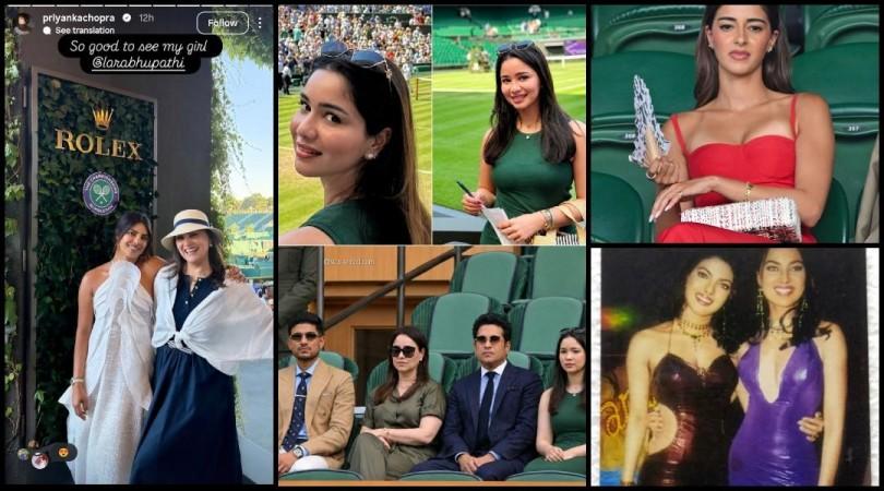 Wimbledon 2026: Priyanka Chopra reunites with Andaaz co-star Lara Dutta; Sara Tendulkar-Shubman Gill fuel dating rumours; Ananya Panday stuns in ₹2.15 lakh Ralph Lauren outfit