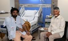 Chandrababu Naidu Visits Pawan Kalyan in Mumbai Hospital After Successful Shoulder Surgery
