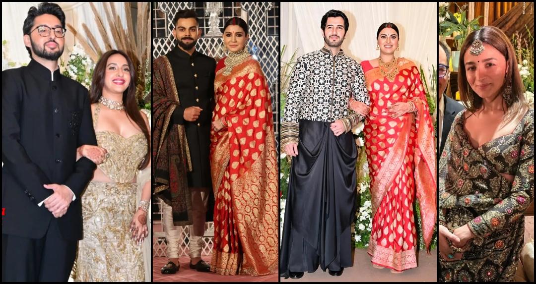 Akansha goes sultry in shimmery corset; pregnant Anushka Ranjan copies Anushka Sharma's saree look, Alia- Shaheen Bhatt attend reception