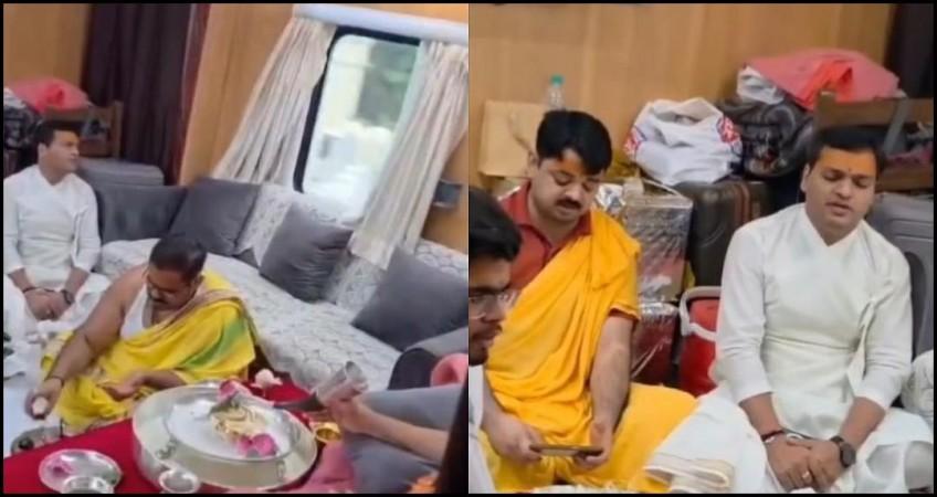 VIDEO Of Rudrabhishek Inside Train Goes Viral, Railways Says ₹3 Lakh Chartered Coach Was Legally Booked VIDEO Of Rudrabhishek Inside Train Goes Viral, Railways Says ₹3 Lakh Chartered Coach Was Legally Booked