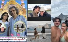 Ida Ali kisses BF as she gets engaged to beau Krish Agrawal at romantic destination; father-director Imtiaz Ali beams with joy