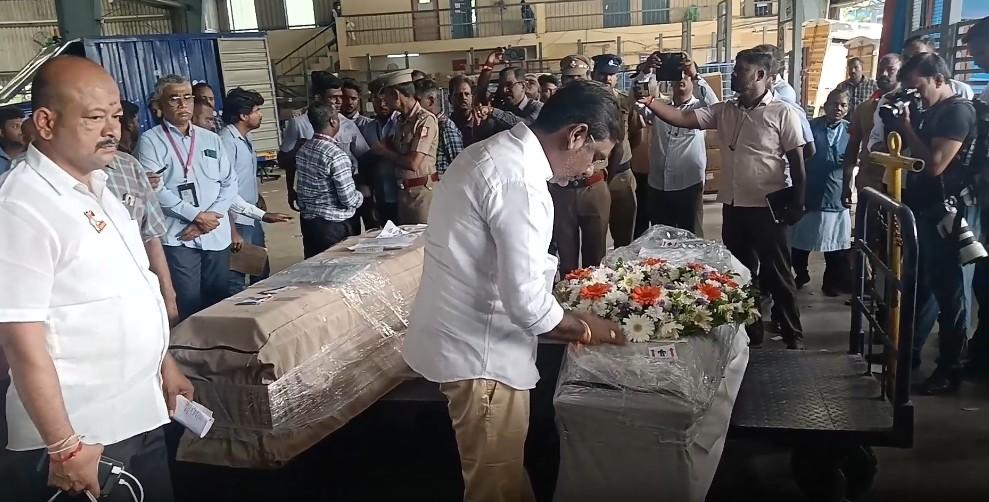 Vietnam boat tragedy: Bodies of three Telugu tourists arrive at Hyderabad airport