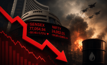 Market Wrap: Sensex Slides 561 Points, Nifty Loses 159 Amid Geopolitical Concerns