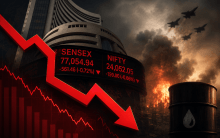 Market Wrap: Sensex Slides 561 Points, Nifty Loses 159 Amid Geopolitical Concerns