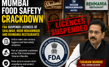 Mumbai food safety crackdown: FDA suspends licences of Shalimar, Noor Mohammadi and Rehmania restaurants