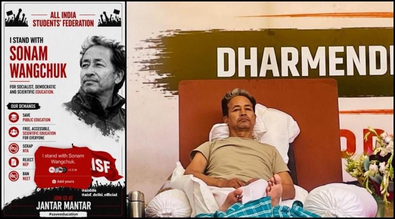 #IStandWithSonamWangchuk trends on Intagram; Sonal Wangchuk Says, 'I Will Stay Alive Till July 20 at Any Cost' #IStandWithSonamWangchuk trends on Intagram; Sonal Wangchuk Says, 'I Will Stay Alive Till July 20 at Any Cost'