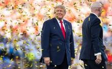 Donald Trump refuses to leave podium in awkward moment as Spain lift World Cup