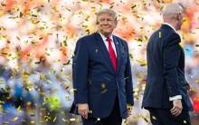 Donald Trump refuses to leave podium in awkward moment as Spain lift World Cup