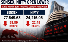 Sensex, Nifty open flat amid Middle East tensions; IT, metal stocks gain