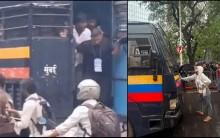 Who is Rhiya Ahir? Model blocks Mumbai Police van; viral video shows man freeing detained students in Mumbai's Chembur