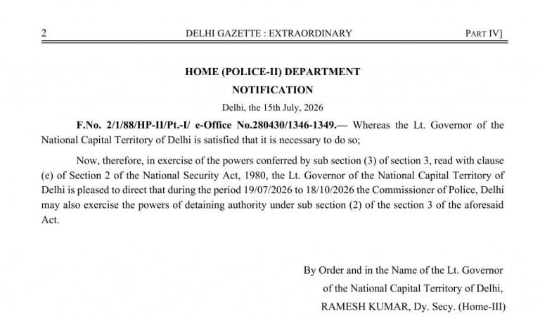 Delhi Police denies NSA powers linked to CJP protest, says order is routine renewal Delhi Police denies NSA powers linked to CJP protest, says order is routine renewal