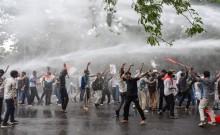 Patna student protest: Bihar Assembly erupts over lathi-charge as viral video shows students dancing under police water cannons