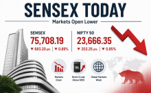 Stock market today: Sensex falls 683 points, Nifty drops below 23,700 on soaring crude prices
