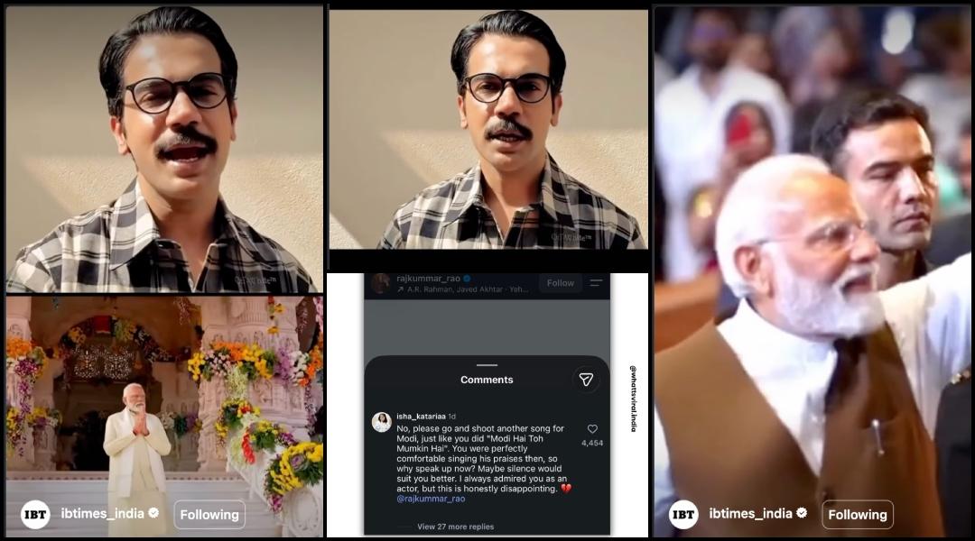'You can't understand the pressure': Rajkummar Rao defends featuring in 'Modi Hai To Mumkin Hai' song, later deletes comment