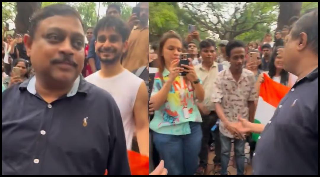 CJP Protesters Apologise To Viral TV Journo Whom They Mocked During His LIVE Reporting