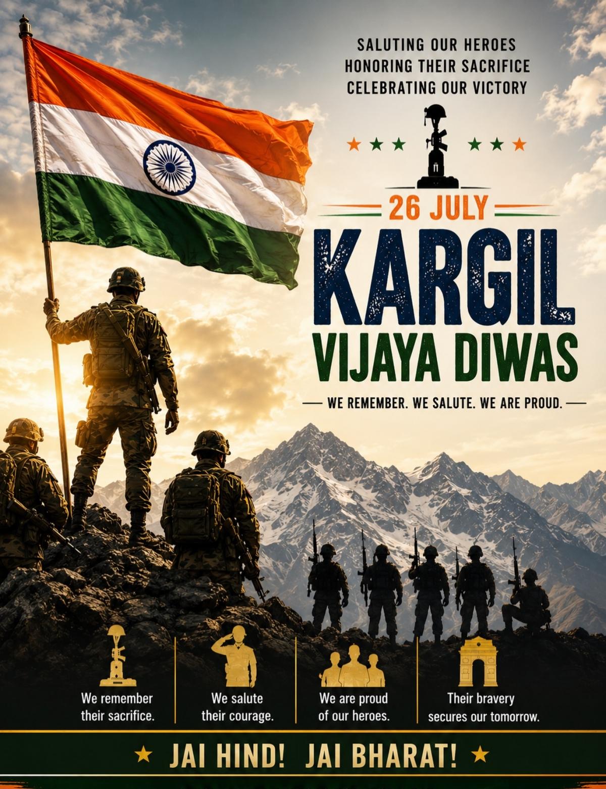 Kargil Vijay Diwas 2026: PM Modi, President Murmu, Amit Shah and other leaders pay tribute to Operation Vijay heroes